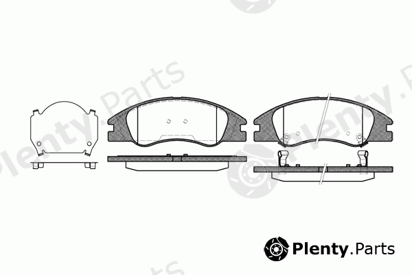  REMSA part 1134.02 (113402) Brake Pad Set, disc brake