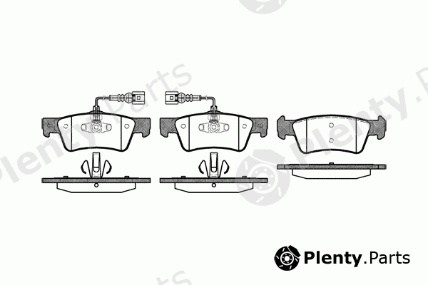  REMSA part 1187.02 (118702) Brake Pad Set, disc brake