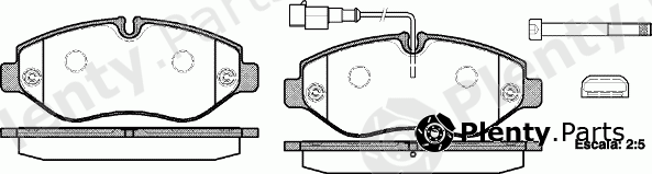  REMSA part 1245.02 (124502) Brake Pad Set, disc brake