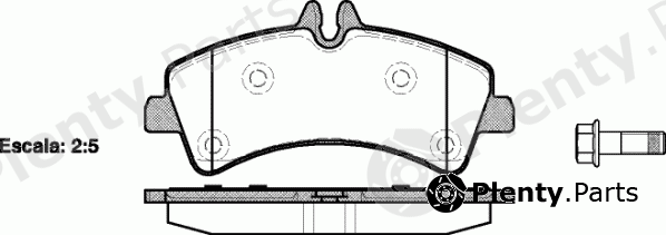  REMSA part 1247.00 (124700) Brake Pad Set, disc brake