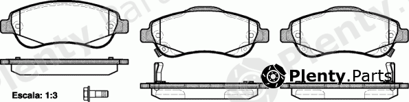  REMSA part 1289.02 (128902) Brake Pad Set, disc brake