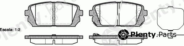  REMSA part 1303.02 (130302) Brake Pad Set, disc brake