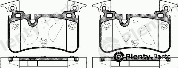  REMSA part 1367.00 (136700) Brake Pad Set, disc brake
