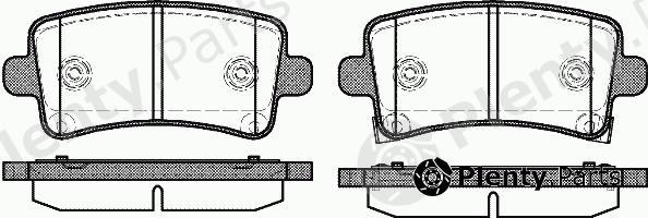  REMSA part 1388.04 (138804) Brake Pad Set, disc brake