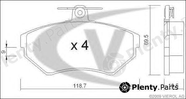  VAICO part V10-8135 (V108135) Brake Pad Set, disc brake