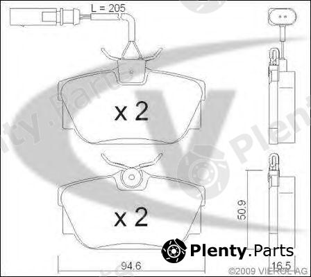  VAICO part V10-8150 (V108150) Brake Pad Set, disc brake