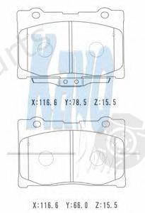  KAVO PARTS part BP-2052 (BP2052) Brake Pad Set, disc brake