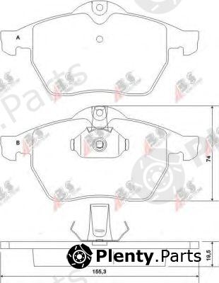  A.B.S. part 36897 Brake Pad Set, disc brake