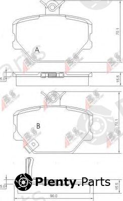  A.B.S. part 37220 Brake Pad Set, disc brake