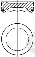  NÜRAL part 87-136700-00 (8713670000) Piston
