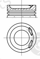  NÜRAL part 87-501900-00 (8750190000) Piston