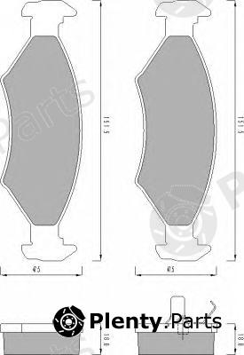 ROULUNDS BRAKING part 430981 Brake Pad Set, disc brake