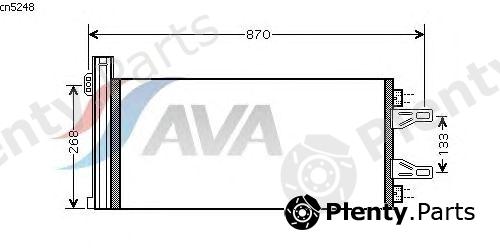  AVA QUALITY COOLING part CNA5248 Condenser, air conditioning