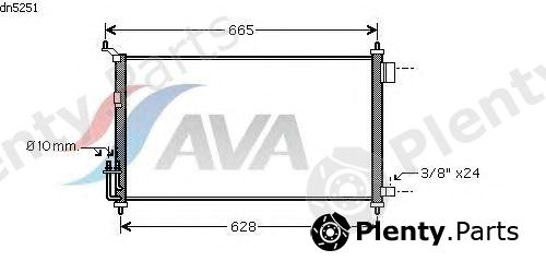  AVA QUALITY COOLING part DN5251 Condenser, air conditioning
