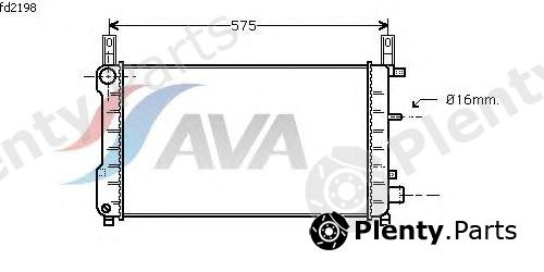  AVA QUALITY COOLING part FD2198 Radiator, engine cooling