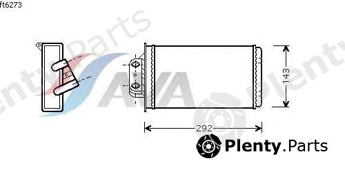  AVA QUALITY COOLING part FTA6273 Heat Exchanger, interior heating