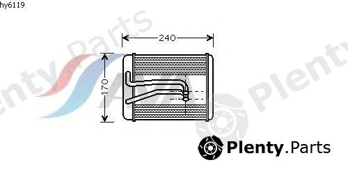  AVA QUALITY COOLING part HY6119 Heat Exchanger, interior heating