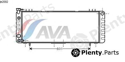 AVA QUALITY COOLING part JE2002 Radiator, engine cooling