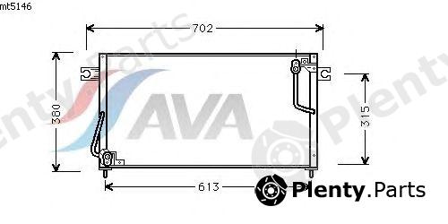  AVA QUALITY COOLING part MT5146 Condenser, air conditioning