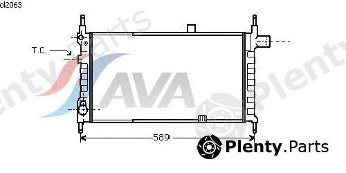  AVA QUALITY COOLING part OL2063 Radiator, engine cooling