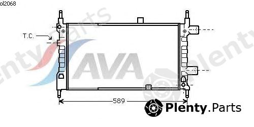  AVA QUALITY COOLING part OL2068 Radiator, engine cooling
