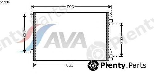 AVA QUALITY COOLING part OL5334 Condenser, air conditioning