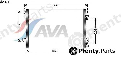  AVA QUALITY COOLING part OLA5334 Condenser, air conditioning