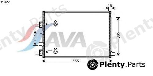  AVA QUALITY COOLING part RT5422 Condenser, air conditioning