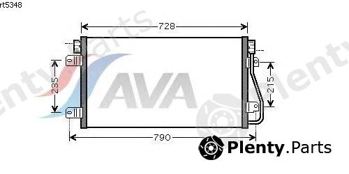 AVA QUALITY COOLING part RTA5348 Condenser, air conditioning