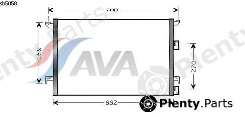  AVA QUALITY COOLING part SBA5058 Condenser, air conditioning