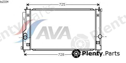  AVA QUALITY COOLING part TO2334 Radiator, engine cooling
