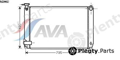  AVA QUALITY COOLING part TO2462 Radiator, engine cooling