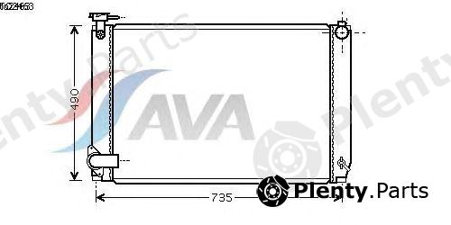  AVA QUALITY COOLING part TO2463 Radiator, engine cooling