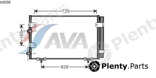  AVA QUALITY COOLING part TO5288 Condenser, air conditioning