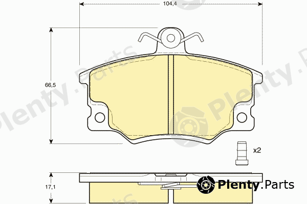  GIRLING part 6104581 Brake Pad Set, disc brake
