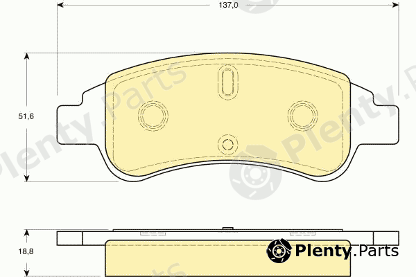  GIRLING part 6115634 Brake Pad Set, disc brake