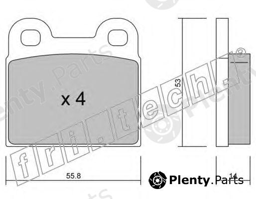  fri.tech. part 002.0 (0020) Brake Pad Set, disc brake