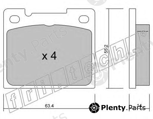  fri.tech. part 004.0 (0040) Brake Pad Set, disc brake