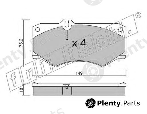  fri.tech. part 016.0 (0160) Brake Pad Set, disc brake