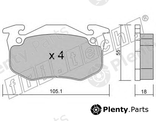  fri.tech. part 038.4 (0384) Brake Pad Set, disc brake