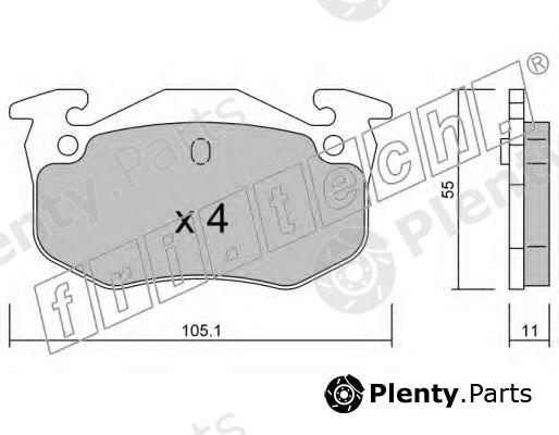  fri.tech. part 040.2 (0402) Brake Pad Set, disc brake