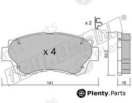  fri.tech. part 170.0 (1700) Brake Pad Set, disc brake