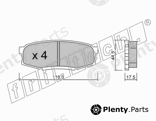 fri.tech. part 838.0 (8380) Brake Pad Set, disc brake