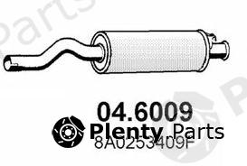  ASSO part 04.6009 (046009) Middle Silencer