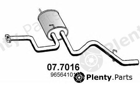  ASSO part 07.7016 (077016) End Silencer