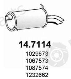  ASSO part 14.7114 (147114) End Silencer