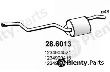  ASSO part 28.6013 (286013) Middle Silencer