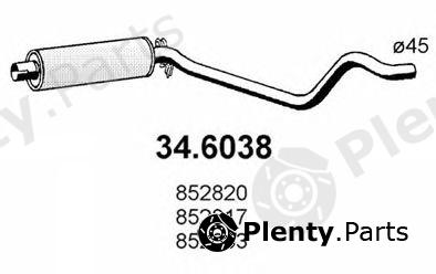  ASSO part 34.6038 (346038) Middle Silencer