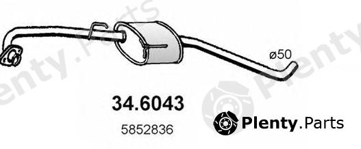  ASSO part 34.6043 (346043) Middle Silencer