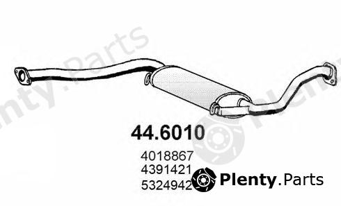  ASSO part 44.6010 (446010) Middle Silencer